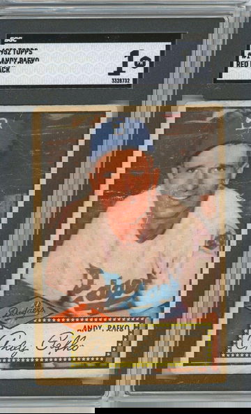 1952 Topps Andy Pafko #1 Red Back SGC 1 P1349
