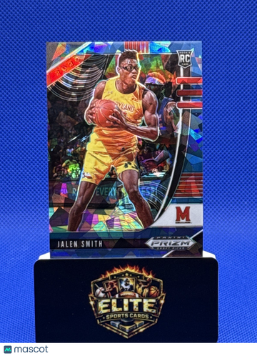 2020 Panini Prizm Draft Picks Collegiate Jalen Smith #70 Blue Ice SN