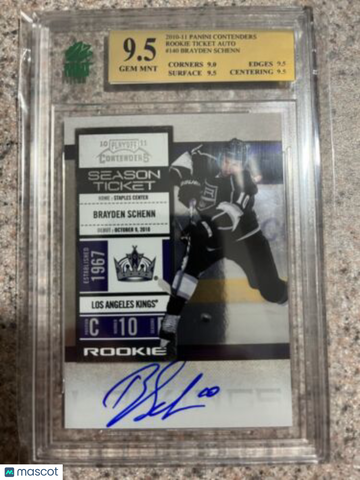 2010 Playoff Contenders Brayden Schenn Rookie MNT 9.5