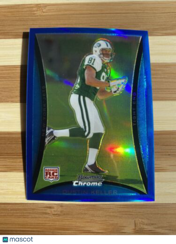 2008 Bowman Chrome Blue Refractors #BC82 Dustin Keller /150 Jets