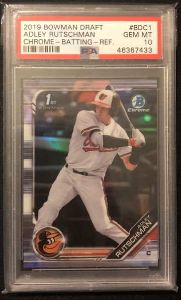 2019 Bowman Chrome Draft Adley Rutschman Refractor PSA 10