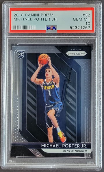 2018 Michael Porter Jr Panini Prizm PSA 10 #32 Rookie Card RC
