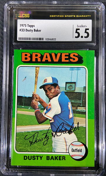 1975 Topps Dusty Baker CSG 5.5