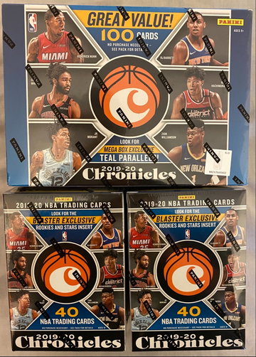 2019-20 Chronicles Basketball Lot (1 Mega Box and 2 Blaster Boxes)