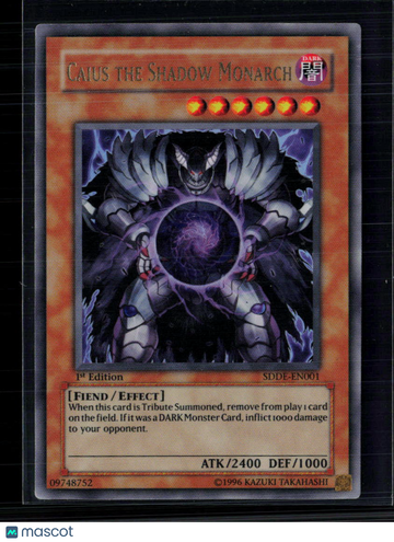 2008 Konami Yu-Gi-Oh! The Dark Emperor Structure Deck Caius the Shadow Monarch 1st Edition