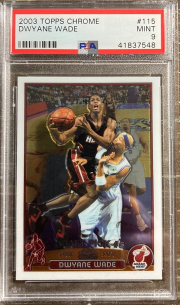 2003 Topps Chrome Dwyane Wade PSA 9