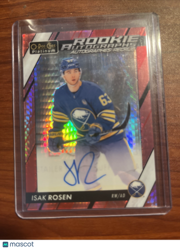 2023-24 O-Pee-Chee Isak Rosen #R-IR Red Prism Rookie