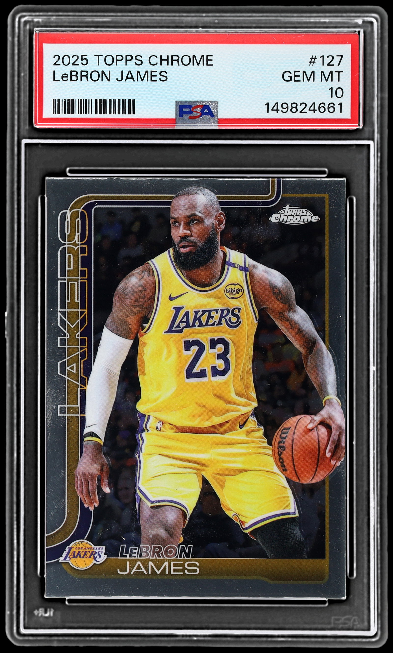 レブロン・ジェームズ　PSA 10 2025 Topps Chrome Lebron James PSA 10 | MySlabs