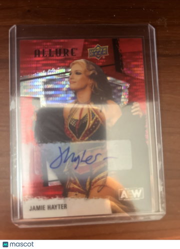 2022 Upper Deck Allure AEW Jamie Hayter #67 Red Autographs Upper Deck