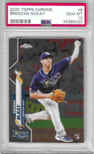 2020 Topps Chrome Brendan McKay PSA 10