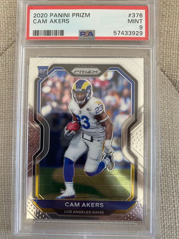 2020 Cam Akers Base Prizm PSA 9 RC