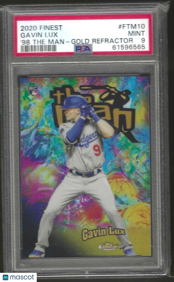 2020 Finest 1998 The Man Gavin Lux #FTM10 '98 Gold Refractor PSA 9