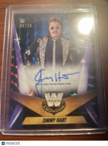 2025 Topps Chrome WWE Jimmy Hart #LCA-JH Chrome Autograph Legendary Chrome Autograph Insert Topps