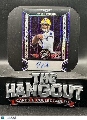 2024 Leaf Press Pass Authentics Jayden Daniels #PPA-JD1 Purple RC