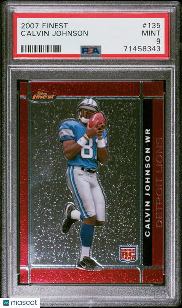 2007 Finest Calvin Johnson #135 PSA 9
