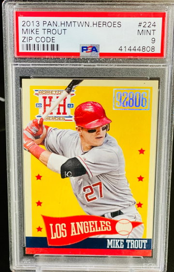 2013 Mike Trout Zip Code Parallel PSA 9 One Per Case SSP