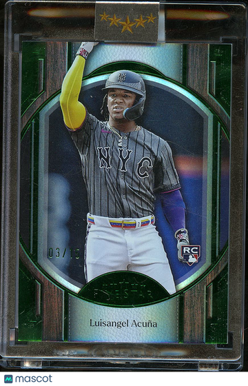 2025 Topps Five Star Luisangel Acuña #38 Green /15 RC