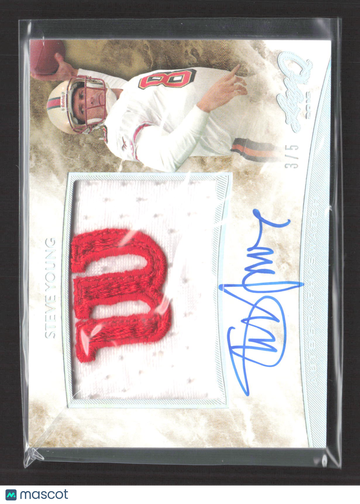 2015 Leaf Q Steve Young #AM-SY1 Game-Worn Jersey Patch