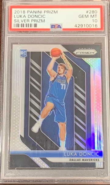 2018 Prizm Luka Doncic Silver PSA 10
