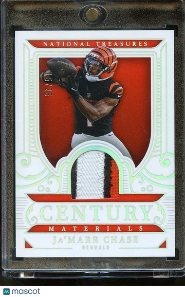 Ja'Marr Chase 2026 Panini National Treasures Century Materials Patch Memorabilia /25 Cincinnati Bengals