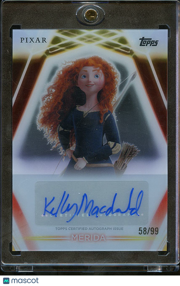 2026 Topps Disney Neon Kelly Macdonald 58/99 Topps Certified Autograph Issue #TNA-KM