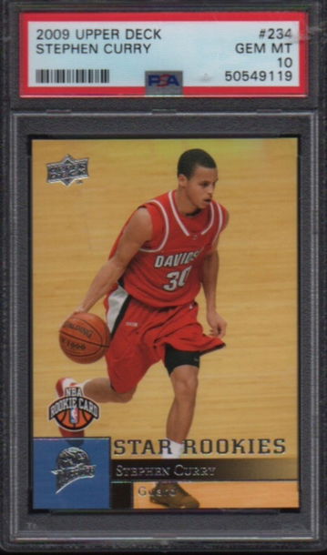 Stephen Curry 2009 Upper Deck Rookie #234 PSA 10 GEM MINT