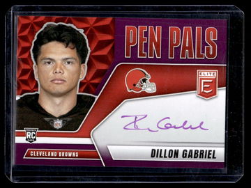 2025 Donruss Elite Dillon Gabriel Pen Pals Purple Ink