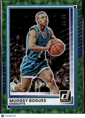 Muggsy Bogues 2025 Panini Donruss Green Canvas /35 Charlotte Hornets