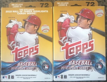 2018 Topps Update Hanger Box Lot of 2