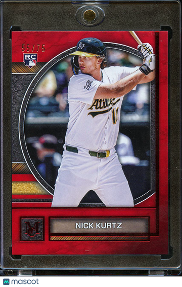 2025 Topps Museum Collection Nick Kurtz #64 Red /75 RC