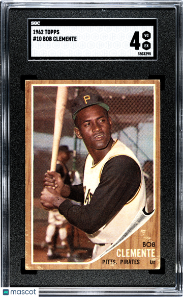 1962 Topps Bob Clemente #10 SGC 4
