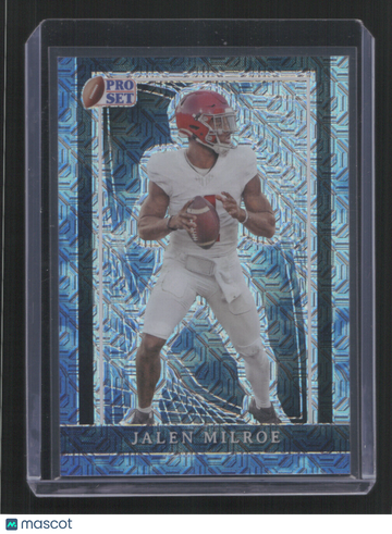 2024 PRO SET JALEN MILROE #68 /1 BLUE MOJO SN,/1