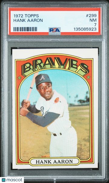 1972 Topps Hank Aaron #299 PSA 7