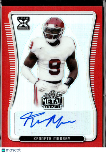 Kenneth Murray 2020 Leaf Metal Draft RC Auto Red /5 Oklahoma Sooners