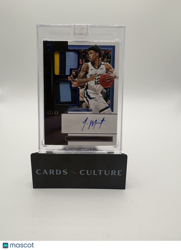 2019 Panini One and One Basketball Ja Morant #RDJA-JMT /49 Patch Memorabilia