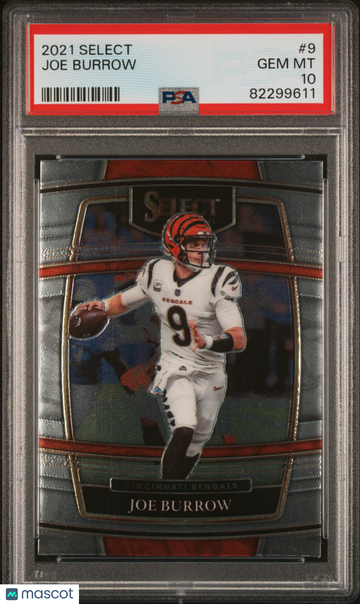 2021 Panini Select Joe Burrow #9 PSA 10