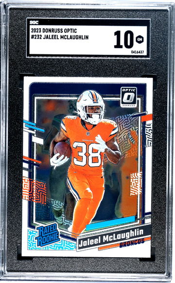 2023 Donruss Optic Jaleel McLaughlin #232 RC SGC 10