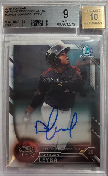 2016 Bowman Chrome Prospect Auto Domingo Leyba