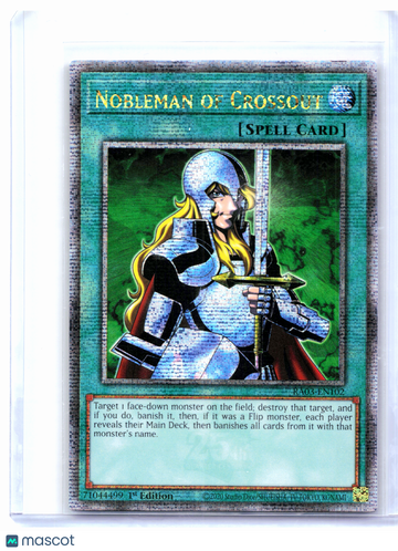 2024 Yu-Gi-Oh! TCG—Nobleman of Crossout #RA03-EN102 Quarter Century Bonanza—Quarter Century Secret Rare Foil (1st Editio