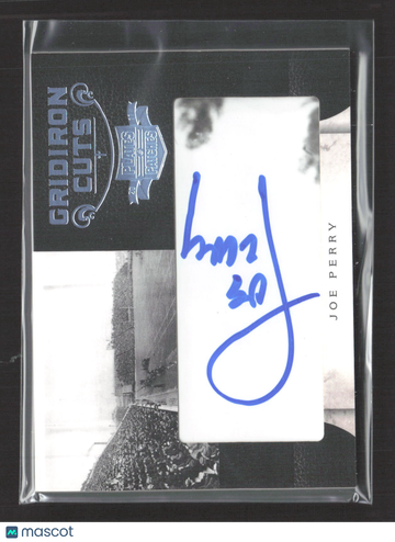 2011 Panini Plates & Patches Gridiron Cuts Joe Perry #8 /49 Cut Signature