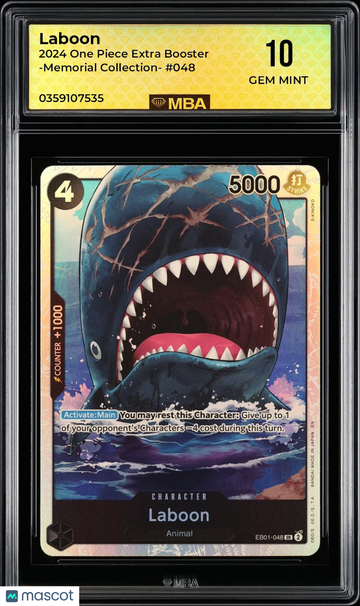 2024 One Piece Extra Booster -Memorial Collection- Laboon #048 MBA 10