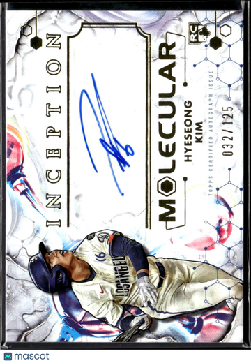 Hyeseong Kim 2025 Topps Inception Molecular RC Auto /125 Los Angeles Dodgers