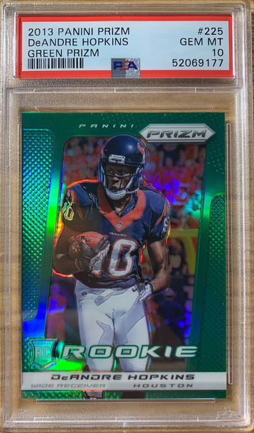 DeAndre Hopkins 2013 Panini Prizm GREEN Rookie RC PSA 10 Gem Mint - POP 6