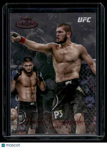 2024 Topps Gold Label UFC Khabib Nurmagomedov #25 Class 1 Red SN