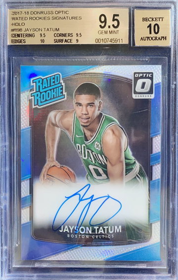 Jayson Tatum optic holo auto 9.5/10