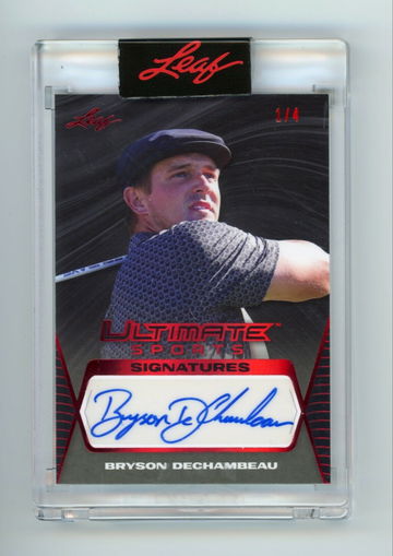 💎 2021 LEAF ULTIMATE SPORTS SIGNATURES BRYSON DECHAMBEAU 1/4 Golf 🏆 EBAY 1/1