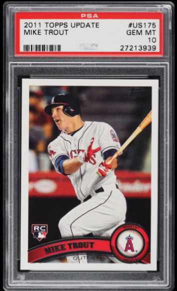 2011 Topps Update Mike Trout US175 PSA 10 - FLAWLESS!