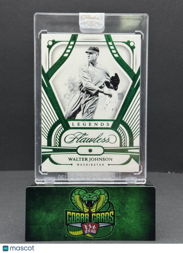 2024 Panini Flawless Legends Walter Johnson #78 Emerald /5 Gem