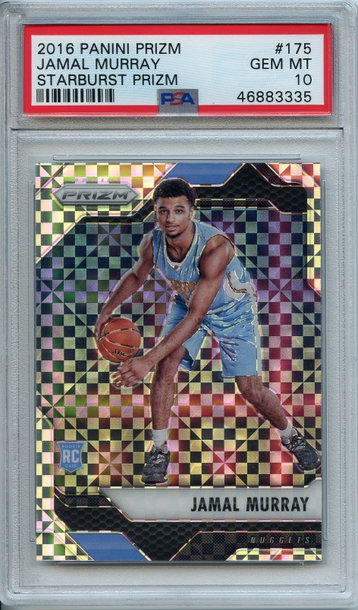 Jamal Murray Starburst Prizm Rookie PSA 10