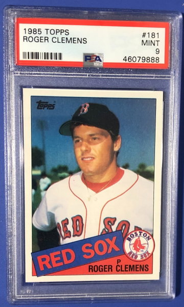 1985 Topps #181 Roger Clemens PSA 9 RC